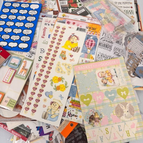 Mixed scrapbooking sticker lot - mixed,