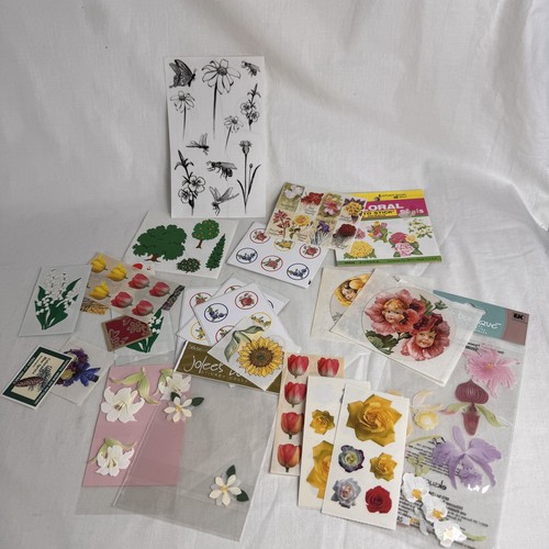 Loose sticker lot flowers - loose,